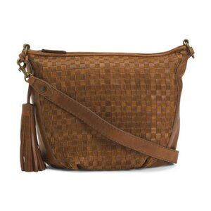 NEW FRYE Oriana Leather Hobo  bag cognac 1465tn